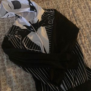 nightmare before christmas jack skellington zip up sweatshirt